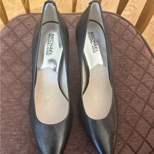 Michael Kors Black Textured Heels